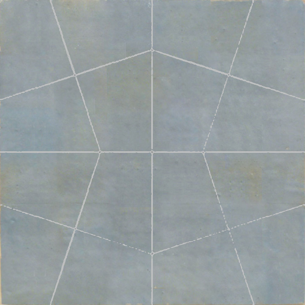 Mosaic House Moroccan tile Hypotenuse F 17 Sky blue  solid zellige, mosaic, zellij, field, pattern, glaze 